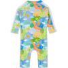 image:imageSwimZip Girls LongSleeve UPF 50 Swimsuit for Baby Toddler amp Little GirlsSunshine