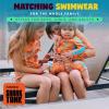 image:imageSwimZip Girls LongSleeve UPF 50 Swimsuit for Baby Toddler amp Little GirlsSwirl