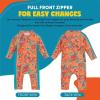 image:imageSwimZip Girls LongSleeve UPF 50 Swimsuit for Baby Toddler amp Little GirlsSwirl