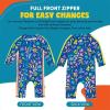 image:imageSwimZip Girls LongSleeve UPF 50 Swimsuit for Baby Toddler amp Little GirlsTropadelic