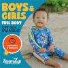 image:imageSwimZip Girls LongSleeve UPF 50 Swimsuit for Baby Toddler amp Little GirlsTropadelic
