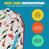 image:imageSwimZip Girls LongSleeve UPF 50 Swimsuit for Baby Toddler amp Little GirlsTropical Birds