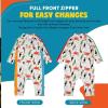 image:imageSwimZip Girls LongSleeve UPF 50 Swimsuit for Baby Toddler amp Little GirlsTropical Birds