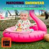 image:imageSwimZip Girls LongSleeve UPF 50 Swimsuit for Baby Toddler amp Little GirlsTropical Birds