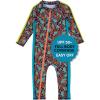 image:imageSwimZip Girls LongSleeve UPF 50 Swimsuit for Baby Toddler amp Little GirlsDeep Dive
