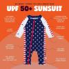image:imageSwimZip Boys LongSleeve UPF 50 Swimsuit for Baby Toddler amp Little BoysAmericana