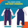 image:imageSwimZip Boys LongSleeve UPF 50 Swimsuit for Baby Toddler amp Little BoysAmericana