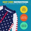 image:imageSwimZip Boys LongSleeve UPF 50 Swimsuit for Baby Toddler amp Little BoysAmericana