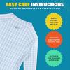 image:imageSwimZip Boys LongSleeve UPF 50 Swimsuit for Baby Toddler amp Little BoysBlue Gingham