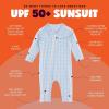 image:imageSwimZip Boys LongSleeve UPF 50 Swimsuit for Baby Toddler amp Little BoysBlue Gingham