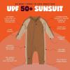 image:imageSwimZip Boys LongSleeve UPF 50 Swimsuit for Baby Toddler amp Little BoysCanyon Haze