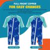 image:imageSwimZip Boys LongSleeve UPF 50 Swimsuit for Baby Toddler amp Little BoysCaptain Kid