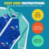 image:imageSwimZip Boys LongSleeve UPF 50 Swimsuit for Baby Toddler amp Little BoysCaptain Kid