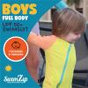image:imageSwimZip Boys LongSleeve UPF 50 Swimsuit for Baby Toddler amp Little BoysColor Pop