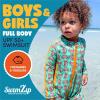 image:imageSwimZip Boys LongSleeve UPF 50 Swimsuit for Baby Toddler amp Little BoysCrab