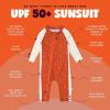image:imageSwimZip Boys LongSleeve UPF 50 Swimsuit for Baby Toddler amp Little BoysDesert