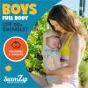 image:imageSwimZip Boys LongSleeve UPF 50 Swimsuit for Baby Toddler amp Little BoysGamified