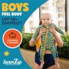 image:imageSwimZip Boys LongSleeve UPF 50 Swimsuit for Baby Toddler amp Little BoysGeo Party