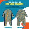 image:imageSwimZip Boys LongSleeve UPF 50 Swimsuit for Baby Toddler amp Little BoysGeo Party