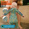 image:imageSwimZip Boys LongSleeve UPF 50 Swimsuit for Baby Toddler amp Little BoysGeo Party