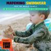 image:imageSwimZip Boys LongSleeve UPF 50 Swimsuit for Baby Toddler amp Little BoysHawaiian Rainforest