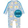 image:imageSwimZip Boys LongSleeve UPF 50 Swimsuit for Baby Toddler amp Little BoysMediterranean Lemons