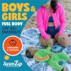 image:imageSwimZip Boys LongSleeve UPF 50 Swimsuit for Baby Toddler amp Little BoysNeon GreenYellow