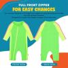 image:imageSwimZip Boys LongSleeve UPF 50 Swimsuit for Baby Toddler amp Little BoysNeon GreenYellow