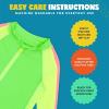 image:imageSwimZip Boys LongSleeve UPF 50 Swimsuit for Baby Toddler amp Little BoysNeon GreenYellow