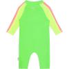 image:imageSwimZip Boys LongSleeve UPF 50 Swimsuit for Baby Toddler amp Little BoysNeon GreenYellow