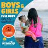 image:imageSwimZip Boys LongSleeve UPF 50 Swimsuit for Baby Toddler amp Little BoysNeon OrangeWhite