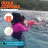 image:imageSwimZip Boys LongSleeve UPF 50 Swimsuit for Baby Toddler amp Little BoysNeon OrangeWhite