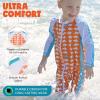 image:imageSwimZip Boys LongSleeve UPF 50 Swimsuit for Baby Toddler amp Little BoysOrange Dino
