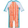 image:imageSwimZip Boys LongSleeve UPF 50 Swimsuit for Baby Toddler amp Little BoysOrange Dino
