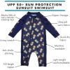 image:imageSwimZip Boys LongSleeve UPF 50 Swimsuit for Baby Toddler amp Little BoysPineapples