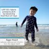 image:imageSwimZip Boys LongSleeve UPF 50 Swimsuit for Baby Toddler amp Little BoysPineapples