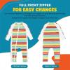 image:imageSwimZip Boys LongSleeve UPF 50 Swimsuit for Baby Toddler amp Little BoysRainbow