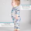 image:imageSwimZip Boys LongSleeve UPF 50 Swimsuit for Baby Toddler amp Little BoysShark Feast