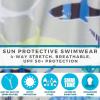 image:imageSwimZip Boys LongSleeve UPF 50 Swimsuit for Baby Toddler amp Little BoysShark Feast