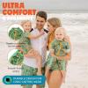 image:imageSwimZip Boys LongSleeve UPF 50 Swimsuit for Baby Toddler amp Little BoysThe Tropics