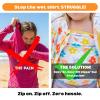 image:imageSwimZip Girls 3 Pc Swim Set wLong Sleeve Rash Guard Tankini amp Shorts UPF 50Blossom