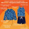 image:imageSwimZip Girls 3 Pc Swim Set wLong Sleeve Rash Guard Tankini amp Shorts UPF 50Coastal