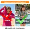 image:imageSwimZip Girls 3 Pc Swim Set wLong Sleeve Rash Guard Tankini amp Shorts UPF 50Geo Party