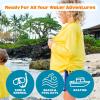 image:imageSwimZip Girls 3 Pc Swim Set wLong Sleeve Rash Guard Tankini amp Shorts UPF 50Mediterranean Lemons