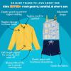 image:imageSwimZip Girls 3 Pc Swim Set wLong Sleeve Rash Guard Tankini amp Shorts UPF 50Mediterranean Lemons
