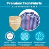 image:imageSwimZip Girls 3 Pc Swim Set wLong Sleeve Rash Guard Tankini amp Shorts UPF 50Navy Gingham