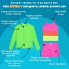 image:imageSwimZip Girls 3 Pc Swim Set wLong Sleeve Rash Guard Tankini amp Shorts UPF 50Neon Sunrise