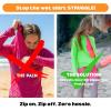 image:imageSwimZip Girls 3 Pc Swim Set wLong Sleeve Rash Guard Tankini amp Shorts UPF 50Neon Sunrise