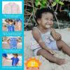 image:imageSwimZip Girls 3 Pc Swim Set wLong Sleeve Rash Guard Tankini amp Shorts UPF 50Petals