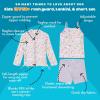 image:imageSwimZip Girls 3 Pc Swim Set wLong Sleeve Rash Guard Tankini amp Shorts UPF 50Petals
